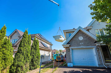 Crane Moving Fiberglass Pool in Clarence-Rockland