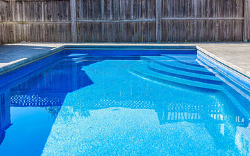 Newly Built Fiberglass Pool in Clarence-Rockland with Showing the Step