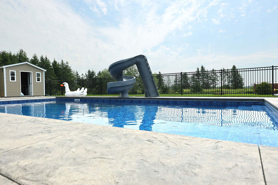 Swimming Pool with Slide by HB Pools