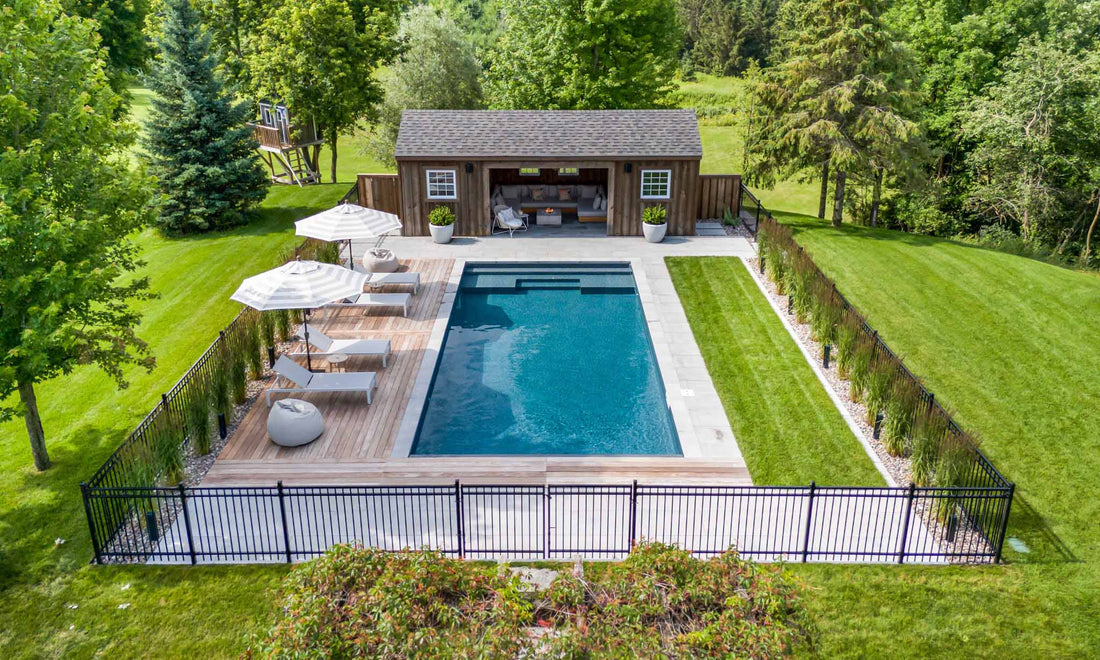 Swimming Pool Aerial View