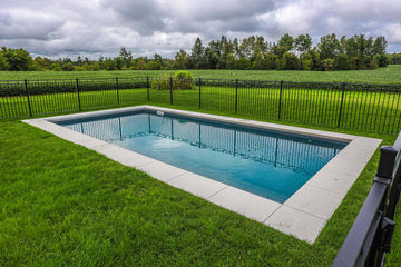 Swimming Pool with Broom Concrete