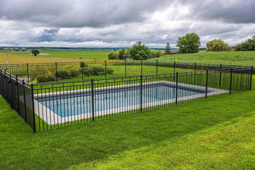 Iron Fence and Inground Pool