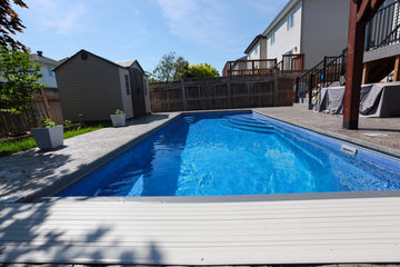 Inground Fiberglass Pool and Coverstar Installation Rockland