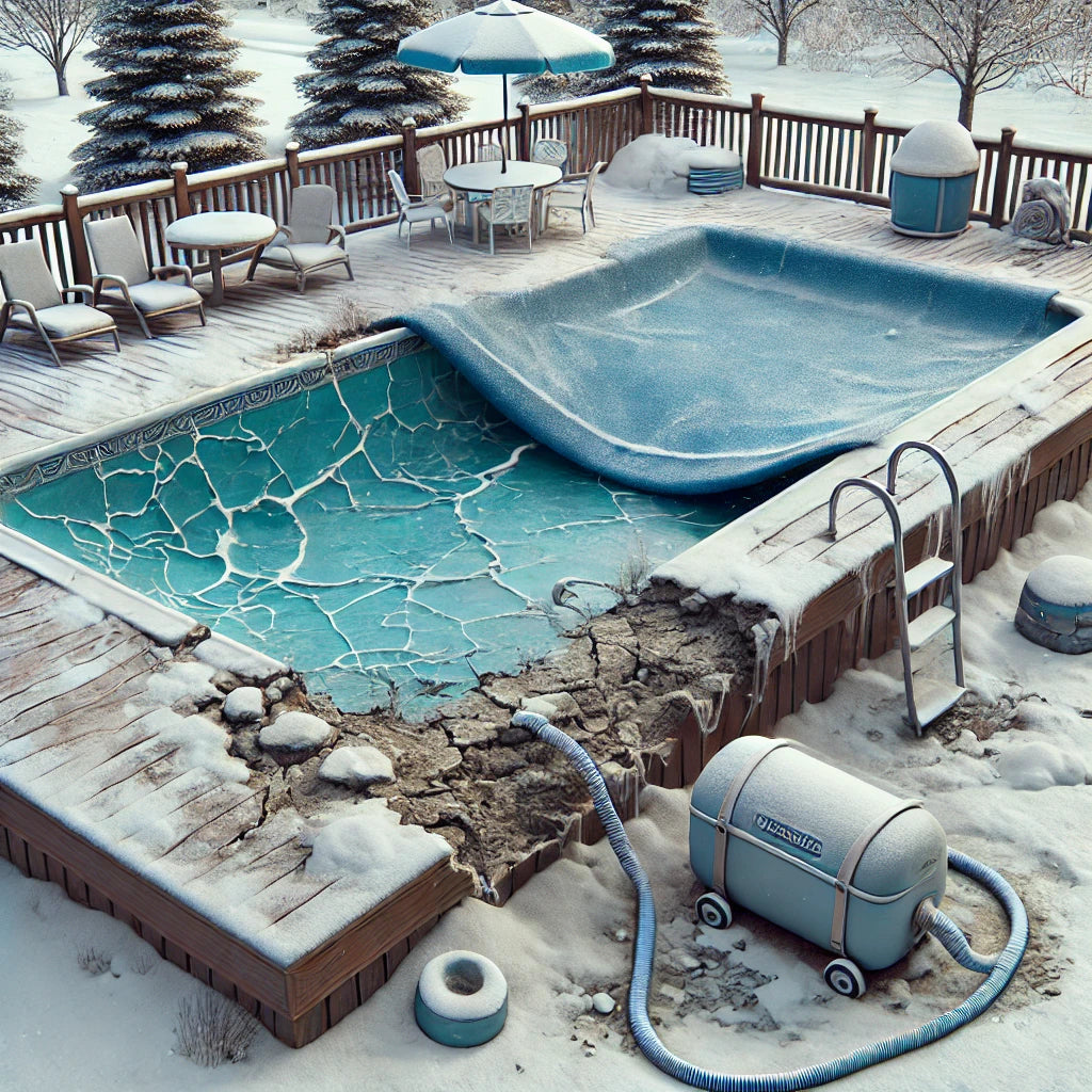 Floating Pool Damage OTTAWA POOL BUILDERS TALK WINTER DAMAGE