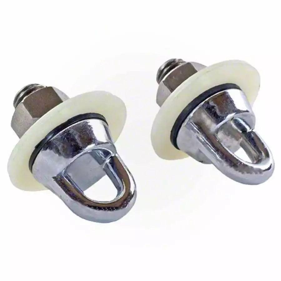 2 Chrome Plated Wall Anchors - HB Pools