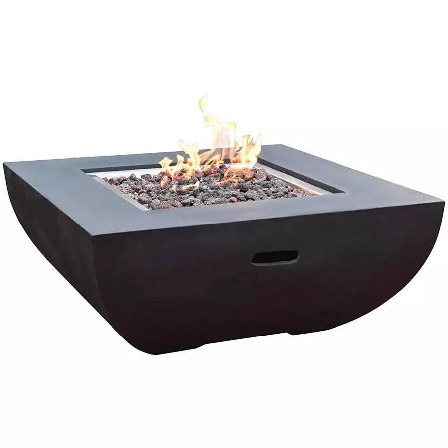 34" Square Aurora Fire Table NG - HB Pools