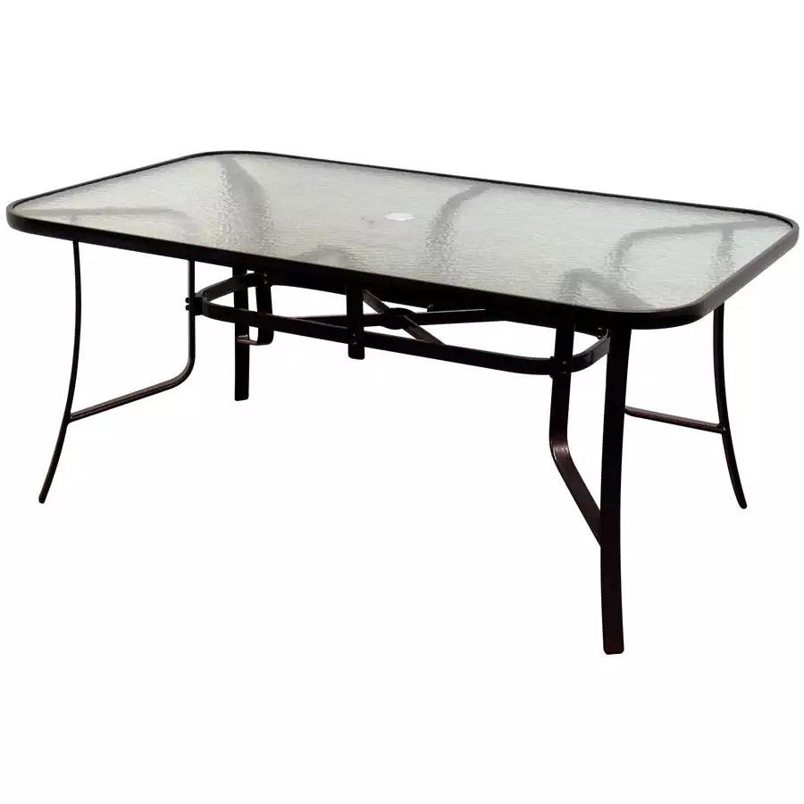 38" x 66" Rectangle Dining Table Black - HB Pools