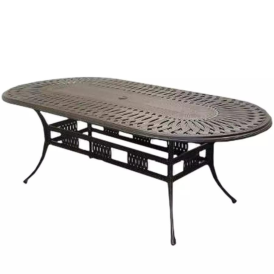 42" x 87" Oval Dining Table Desert Bronze - HB Pools