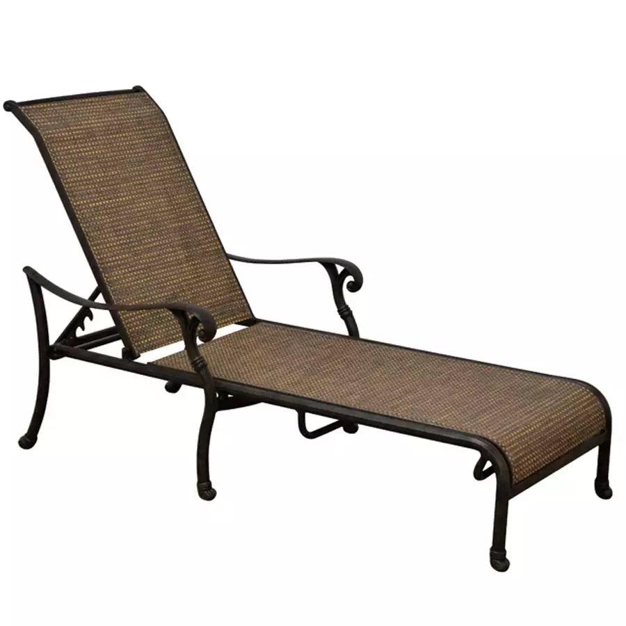 Adjustable Sling Chaise Lounge Bronze - HB Pools