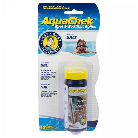 AquaChek White Salt (10 Test Strips Per Bottle) - HB Pools