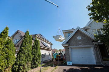 Crane Moving Fiberglass Pool in Clarence-Rockland