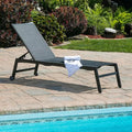 Carbon Chaise Lounge with Wheels - HB Pools