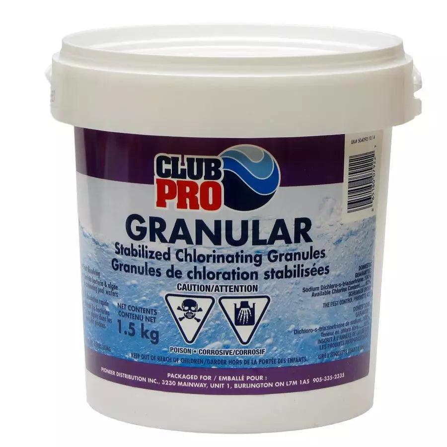 Club Pro Stabilized Granular Chlorine 1.5 KG - HB Pools
