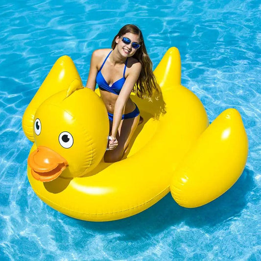 Giant Lucky Duck Ride-On - HB Pools