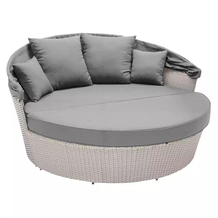 Grey Moon Bed With Canopy - HB Pools