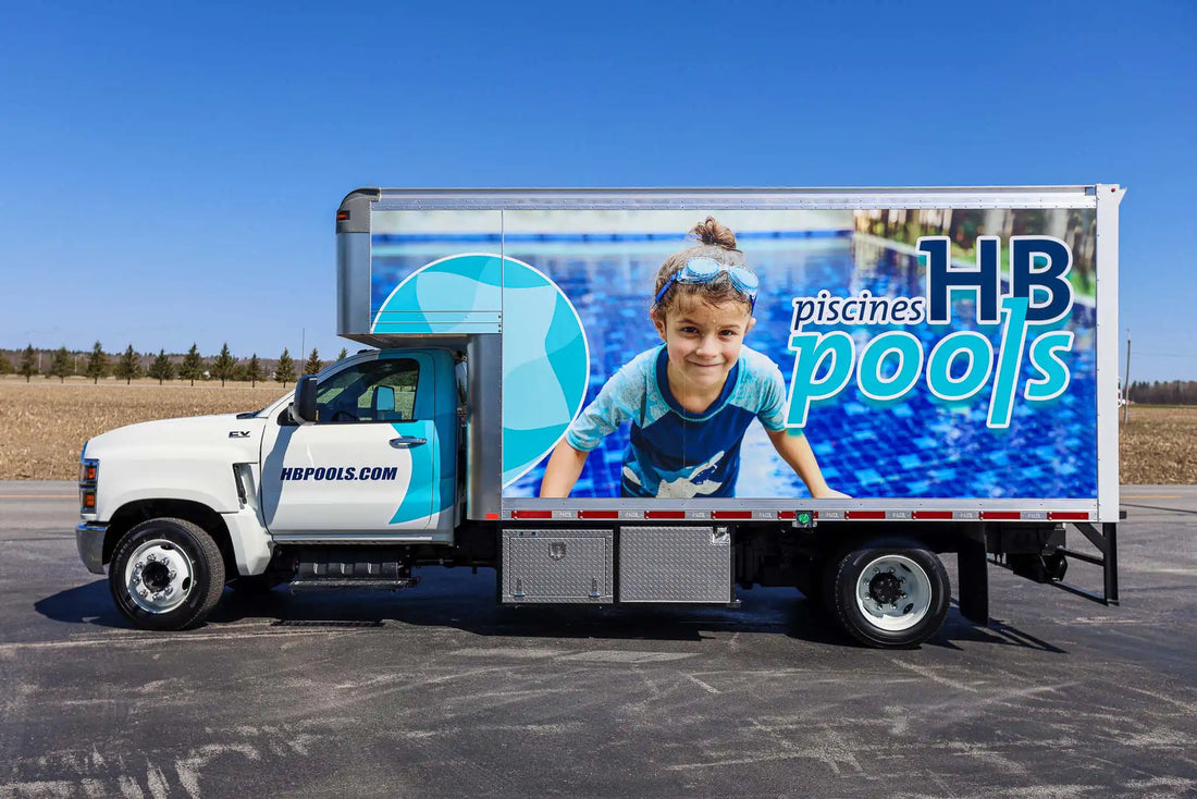 HB Pools Swimming Pool Contractor Van