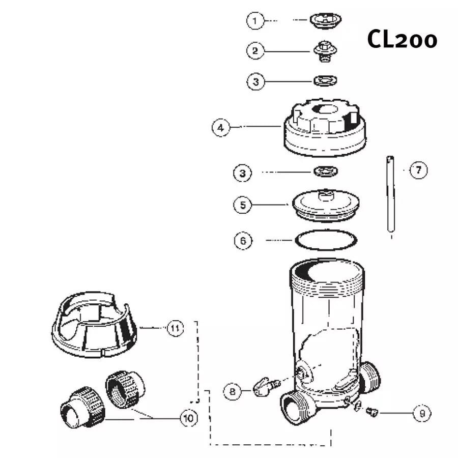 Hayward Chlorinator Parts Chlorine Feeder