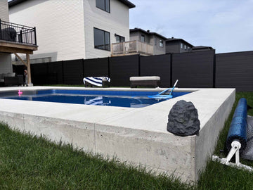 Concrete Retaining Wall & Swimming Pool