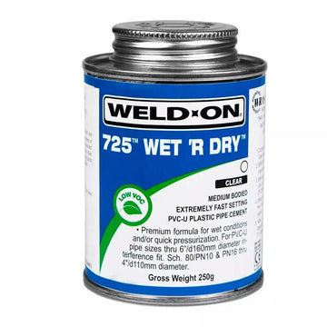 IPS 725 Wet R Dry Glue 1/4 Pint Blue - HB Pools