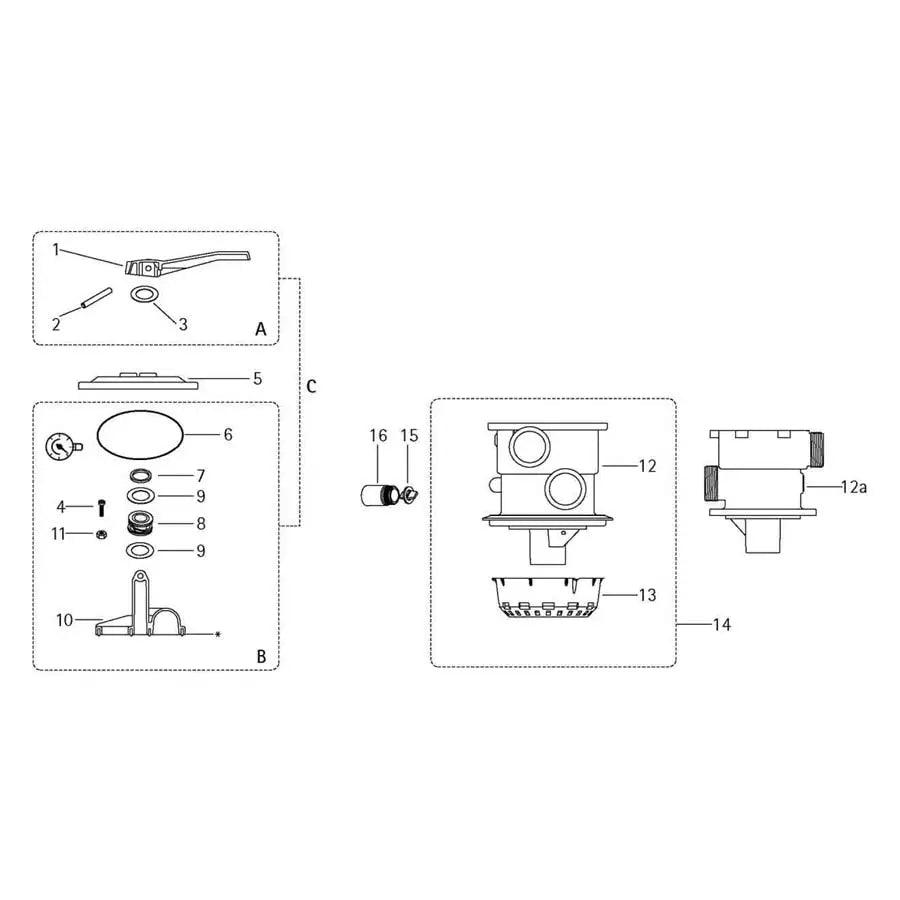Jacuzzi Valve Parts DV7 Multiport Valve