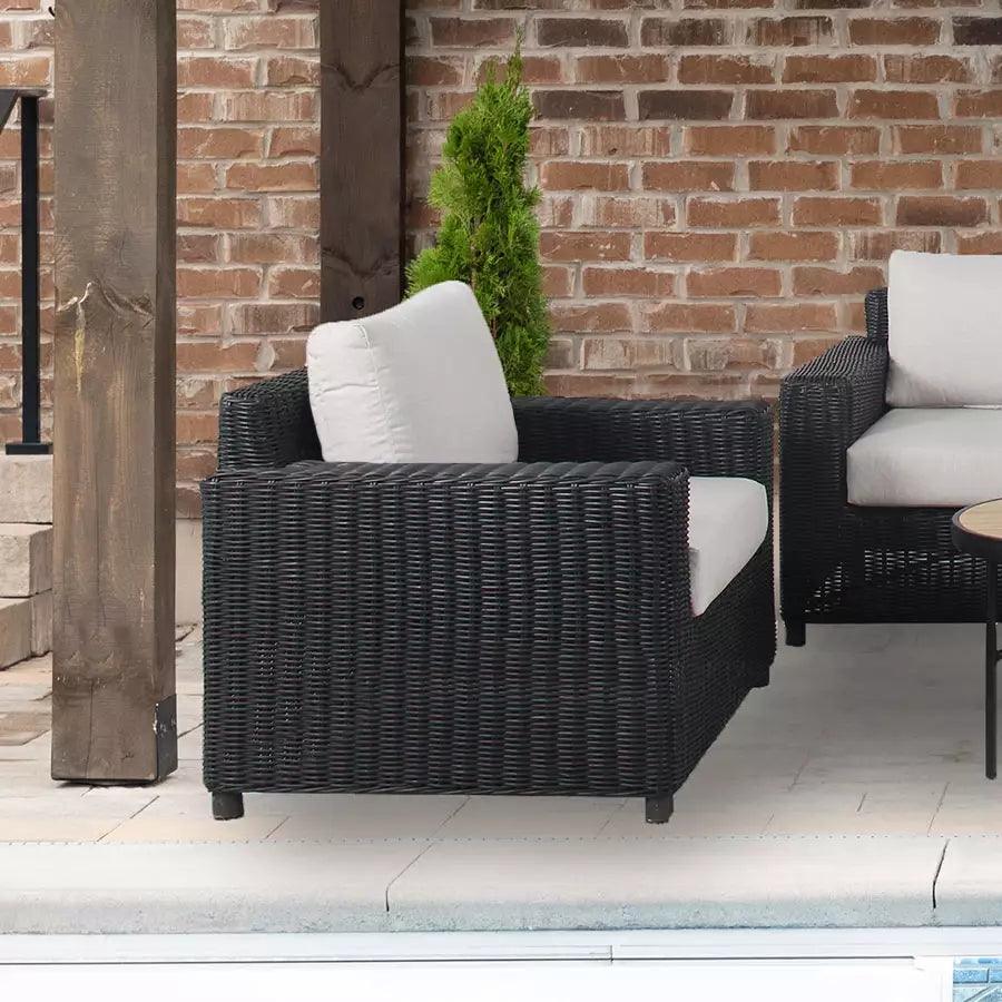 Lounge Chair Charcoal/Canvas - HB Pools