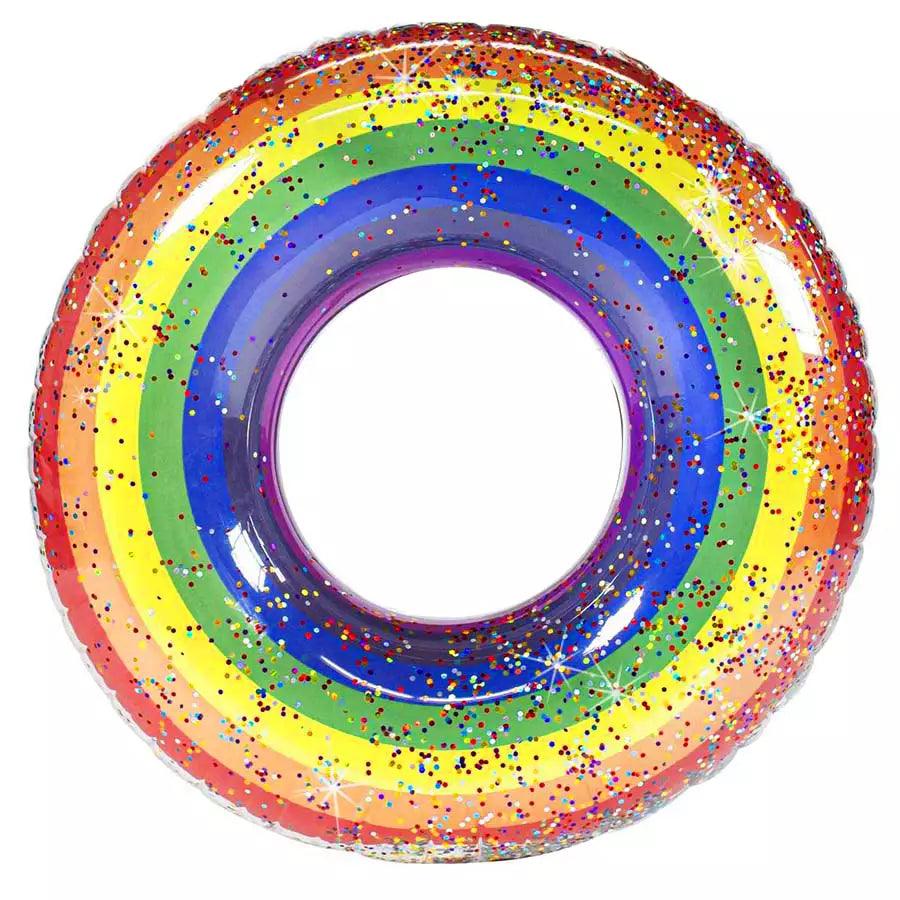 Rainbow Glitter Pool Tube - HB Pools