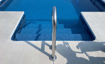 Hand Rail Accessing Swimming Pool