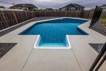 Entrance in newly build swimming Pool