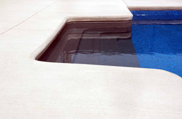 Polymer Swimming Pool Step Close Up