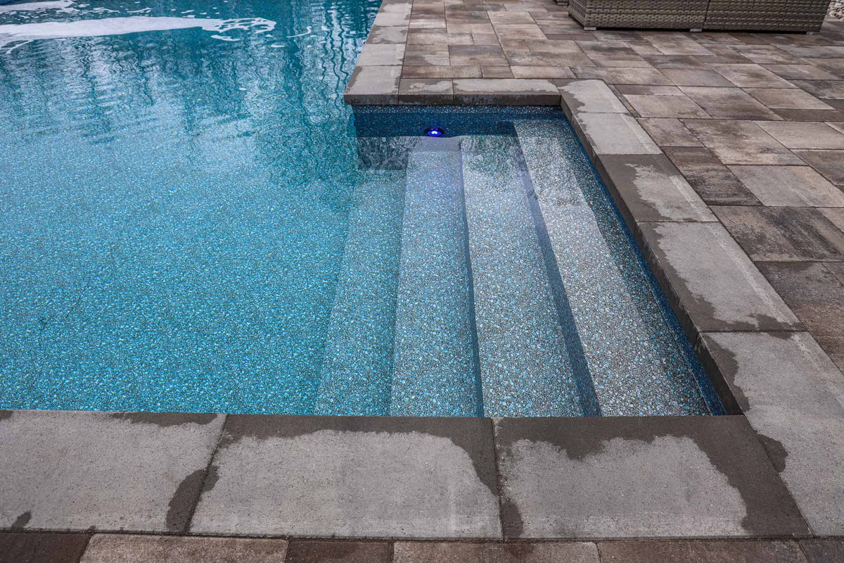Inground Pool Installation Hawkesbury – Rectangular Interlock Patio