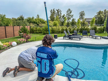 Technicians servicing an inground pool | HB Pools